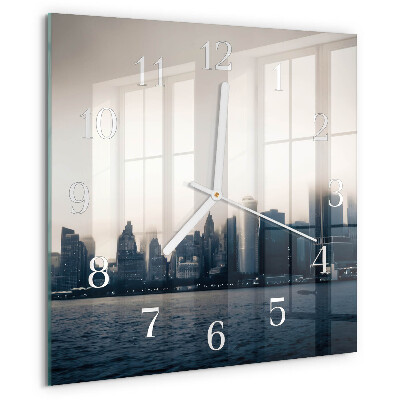 Square wall clock Horizon