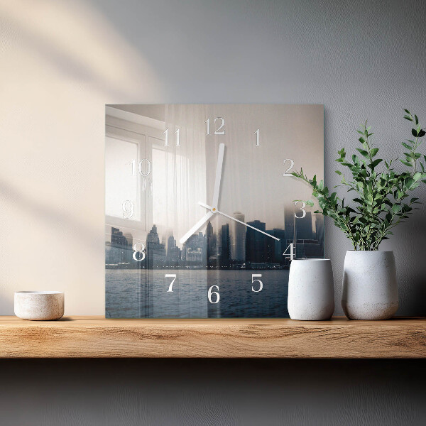 Square wall clock Horizon