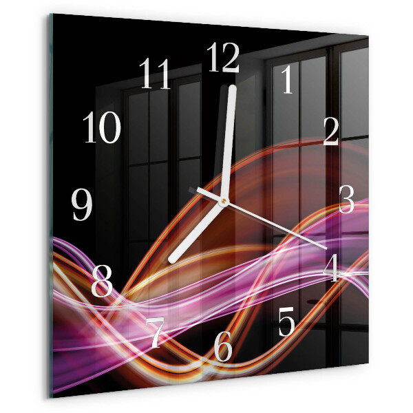 Square wall clock Abstract Art