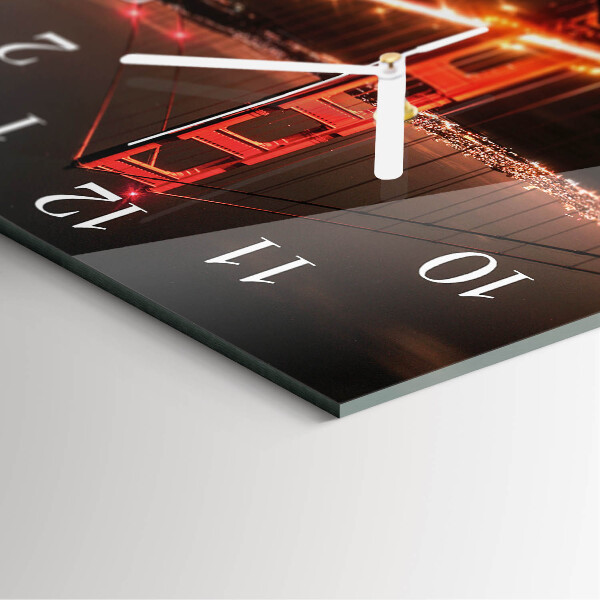 Square wall clock Bridge