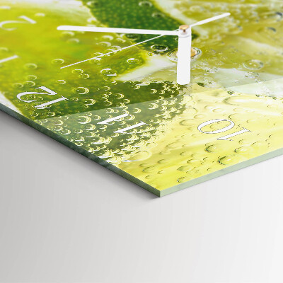 Square wall clock Limewater