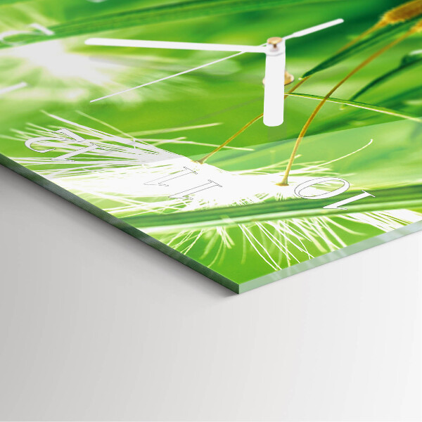 Square wall clock Grass