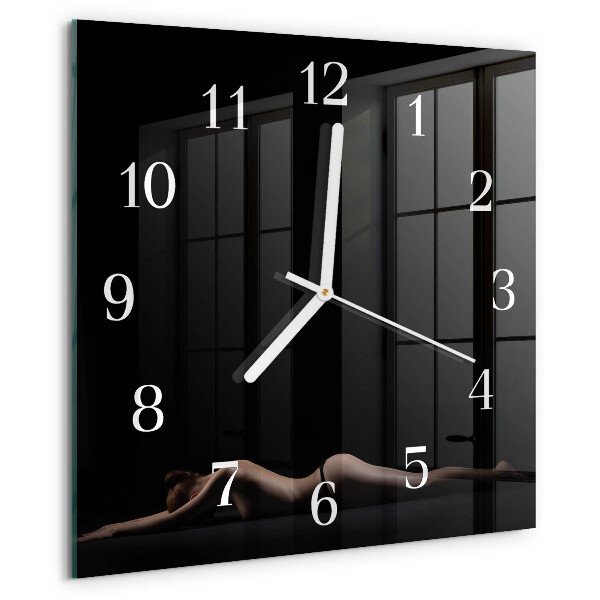 Square wall clock Woman