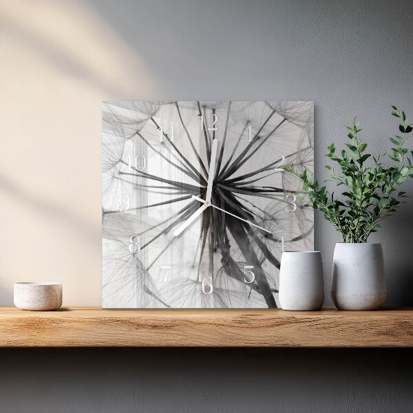Square wall clock Dandelion