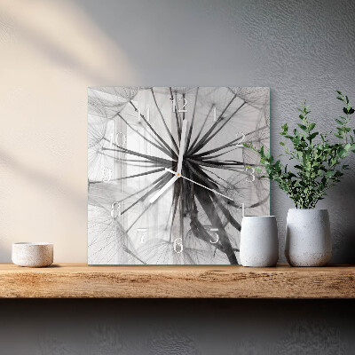 Square wall clock Dandelion
