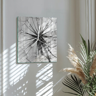 Square wall clock Dandelion