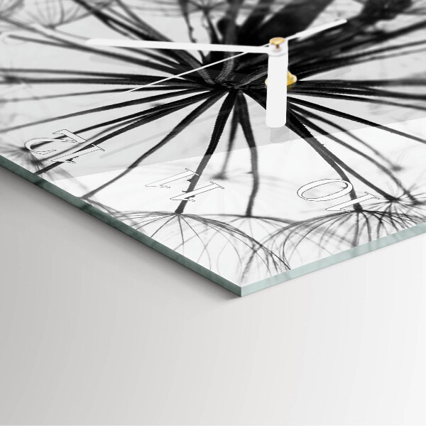 Square wall clock Dandelion