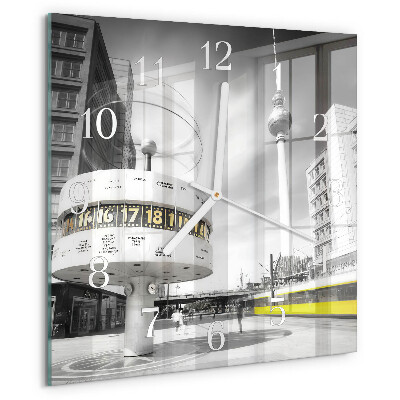Square wall clock Berlin