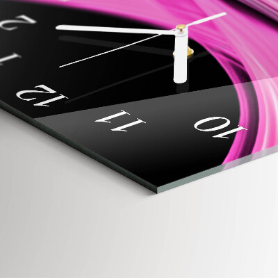 Square wall clock Abstract Lines