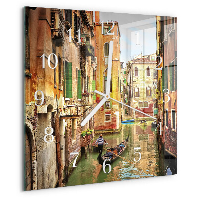 Square wall clock The Venetian Boat