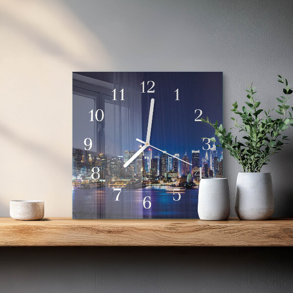 Square wall clock Horizon