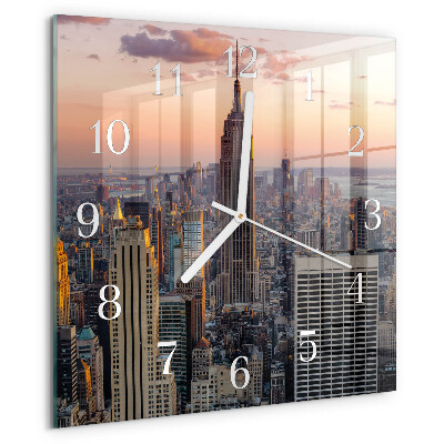 Square wall clock Horizon