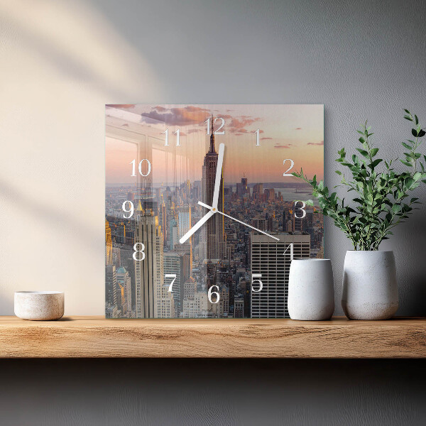 Square wall clock Horizon