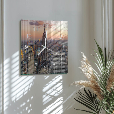 Square wall clock Horizon