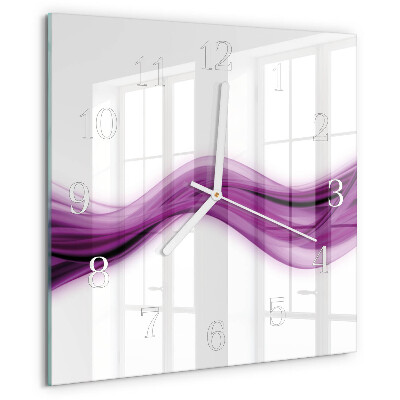 Square wall clock Abstract Lines