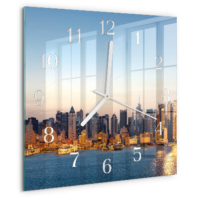 Square wall clock Horizon