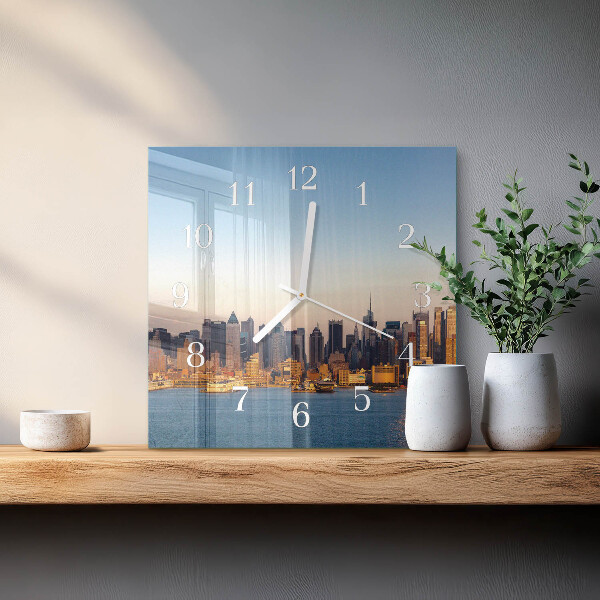 Square wall clock Horizon
