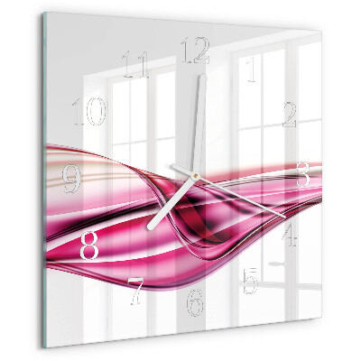 Square wall clock Abstract Lines