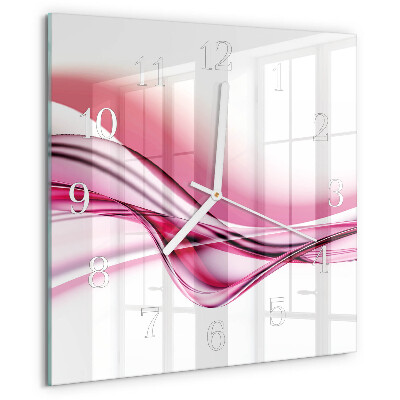 Square wall clock Abstract Art