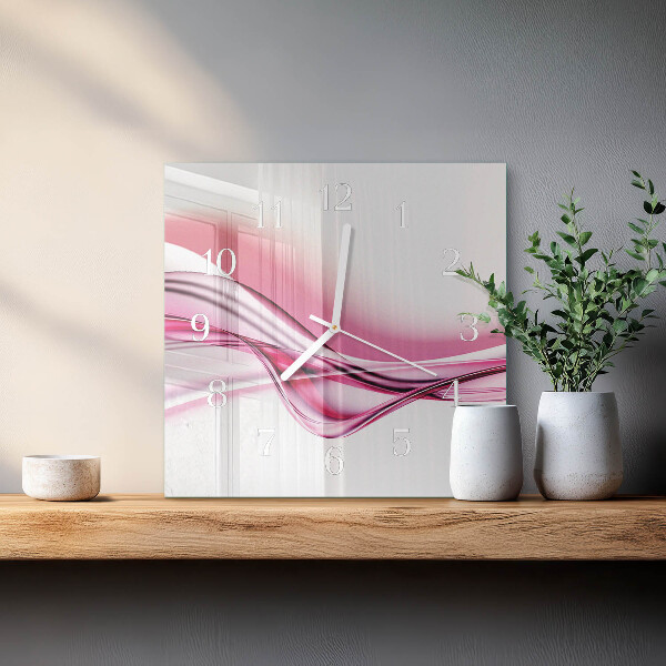 Square wall clock Abstract Art