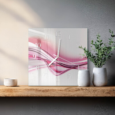 Square wall clock Abstract Art