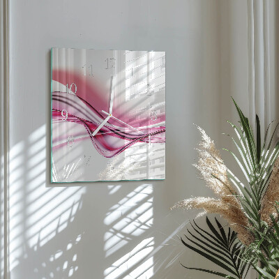 Square wall clock Abstract Art