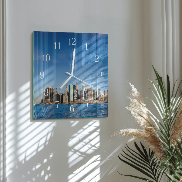 Square wall clock Horizon
