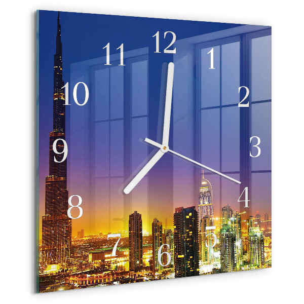 Square wall clock Horizon Dubai