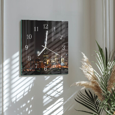 Square wall clock Night of the Horizon