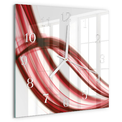 Square wall clock Abstract Lines