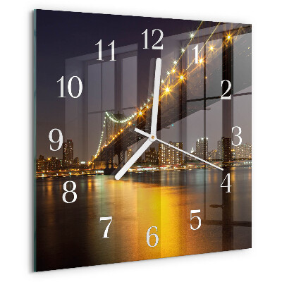 Square wall clock Horizon Bridge