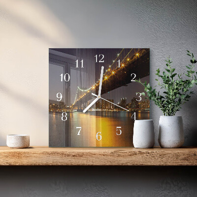 Square wall clock Horizon Bridge