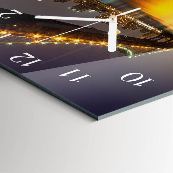 Square wall clock Horizon Bridge