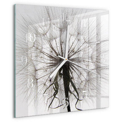Square wall clock Dandelion