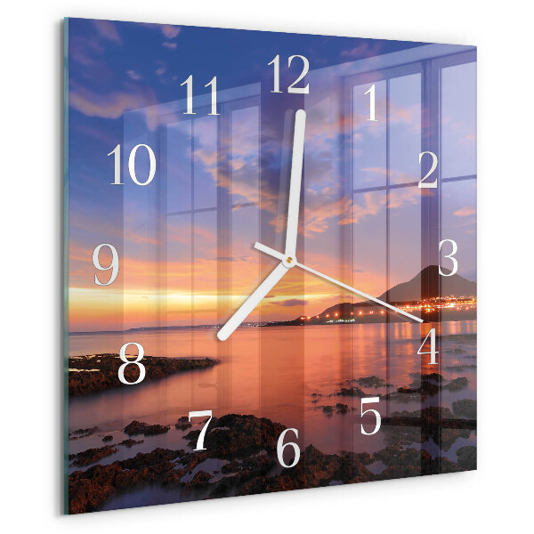 Square wall clock Sea Island