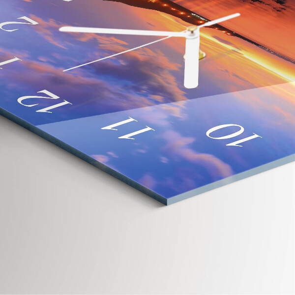 Square wall clock Sea Island