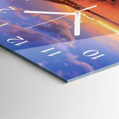 Square wall clock Sea Island