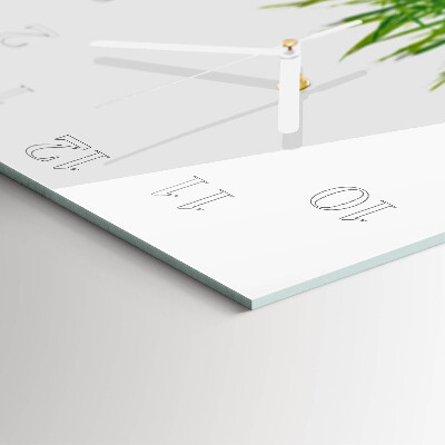 Square wall clock Grass