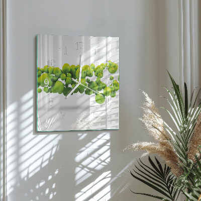 Square wall clock Apples