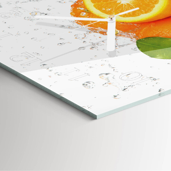 Square wall clock Oranges