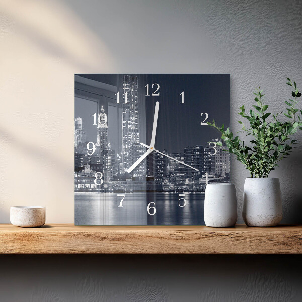 Square wall clock Horizon