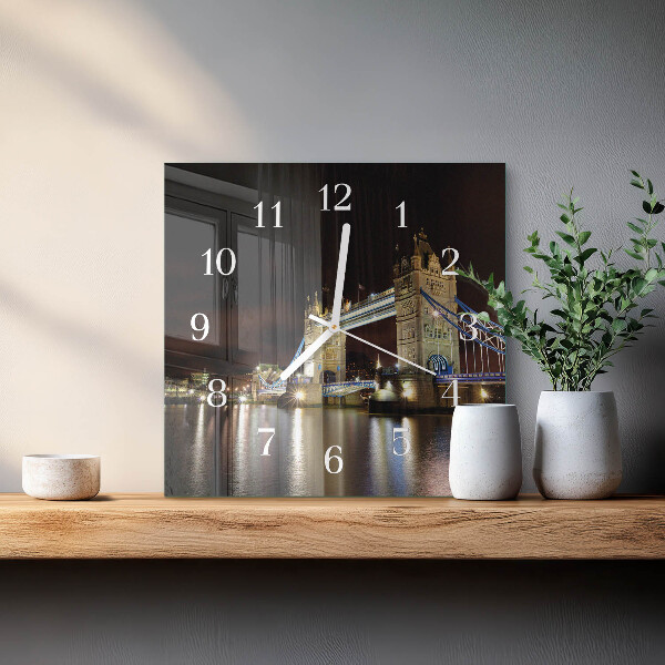 Square wall clock London Bridge