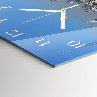 Square wall clock Dubai Horizon