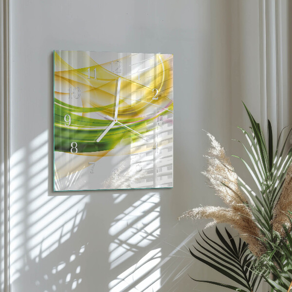 Square wall clock Abstraction