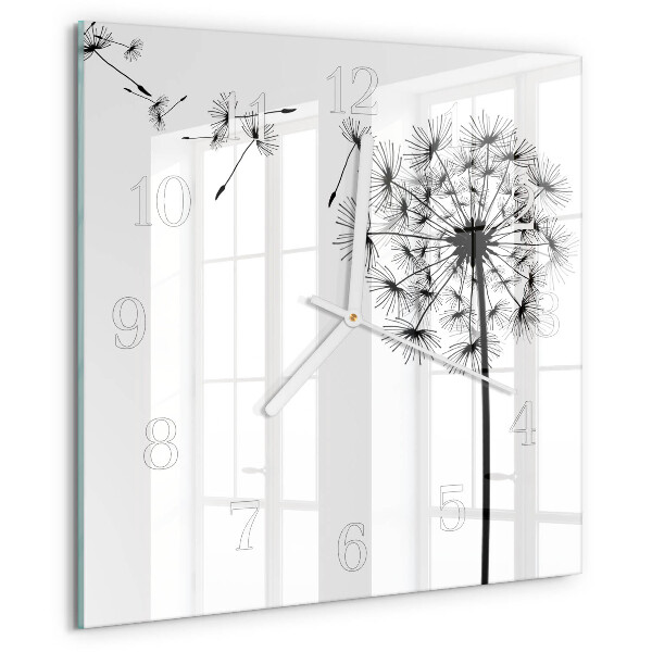 Square wall clock Dandelion