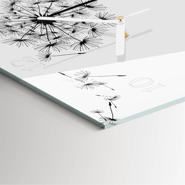 Square wall clock Dandelion