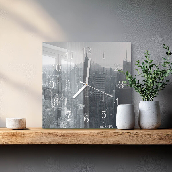 Square wall clock Horizon