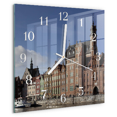 Square wall clock Gdansk