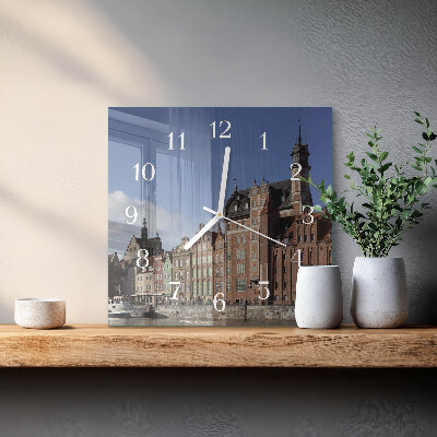 Square wall clock Gdansk