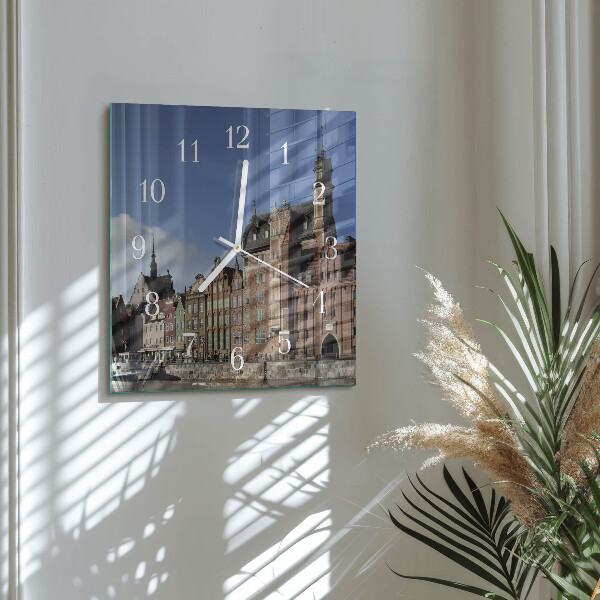 Square wall clock Gdansk